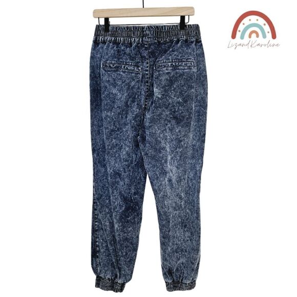 New! AllSaints Yara Denim Jogger Snow Indigo Pull On Pants - Picture 4 of 11